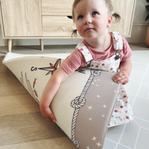 Little Mimi on the Freddy&Co play mat
